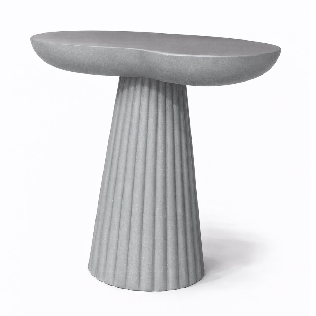 Fluted Pedestal Table – White