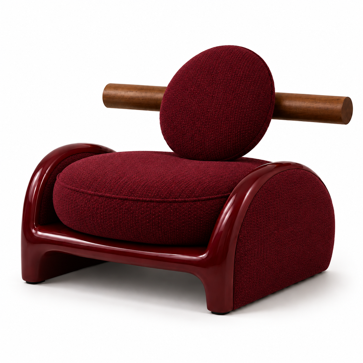 Capri Dowel-Back Lounge Chair — dowel-back lounge chair, alternate view | Belmont & Kensing