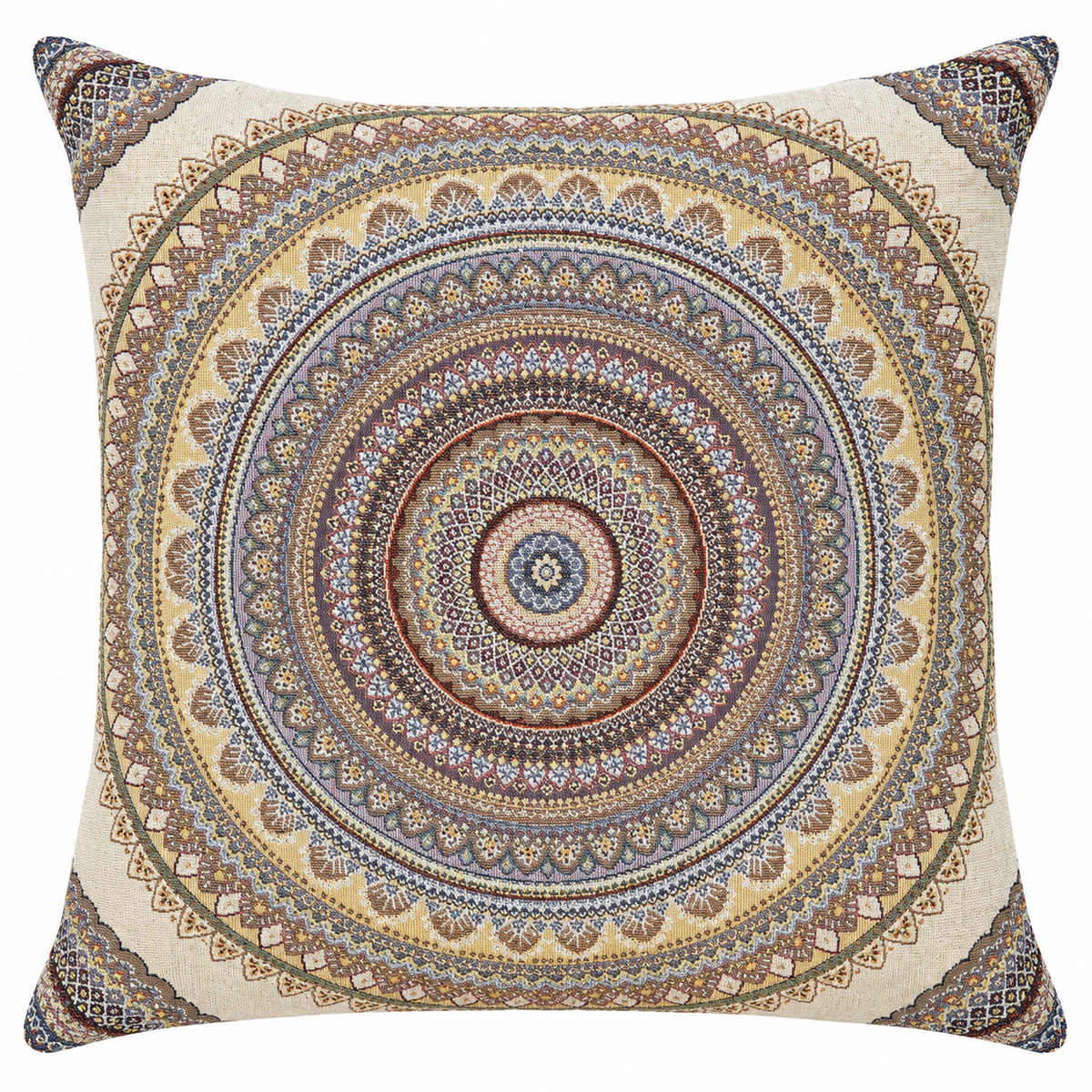 Heritage Mandala Cushion — mandala-embroidered cushion | Belmont & Kensing
