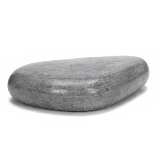 Belmont & Kensing grey stone pebble coffee table