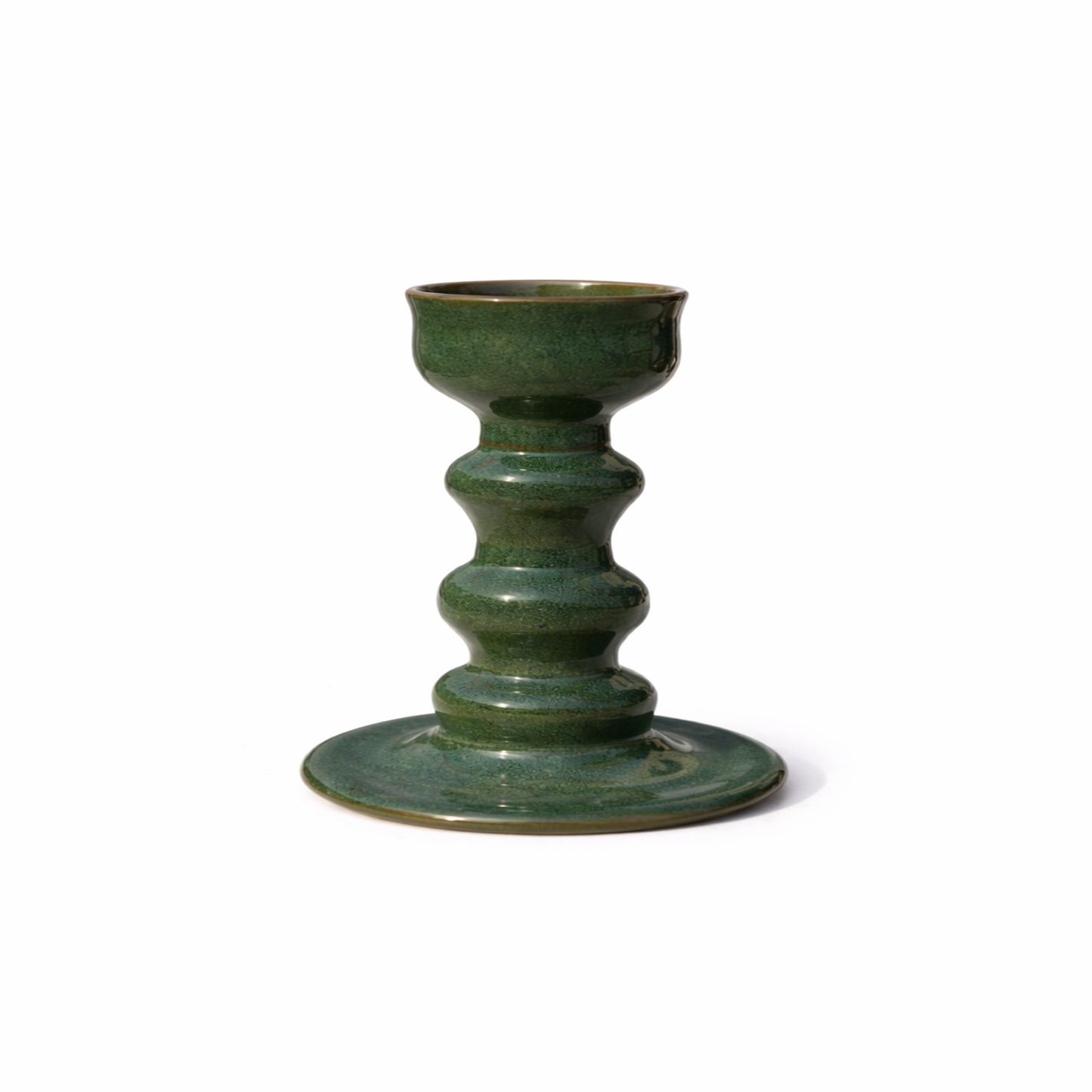 Green Pedestal Candle Stand — Belmont & Kensing