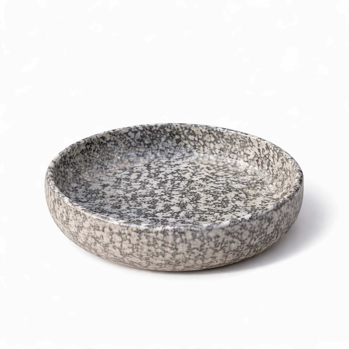 Grey Speckled Stone Plate — Belmont & Kensing