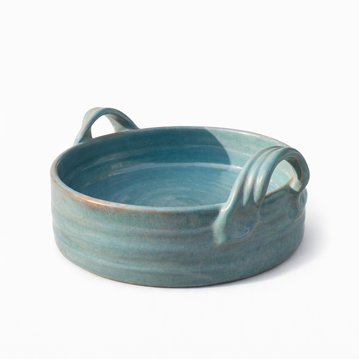 Blue Two-Handled Bowl — Belmont & Kensing