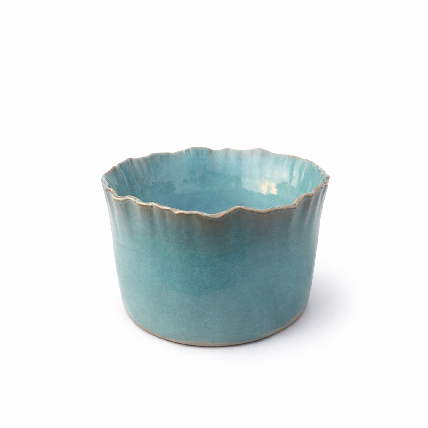 Teal Ceramic Bowl — Belmont & Kensing