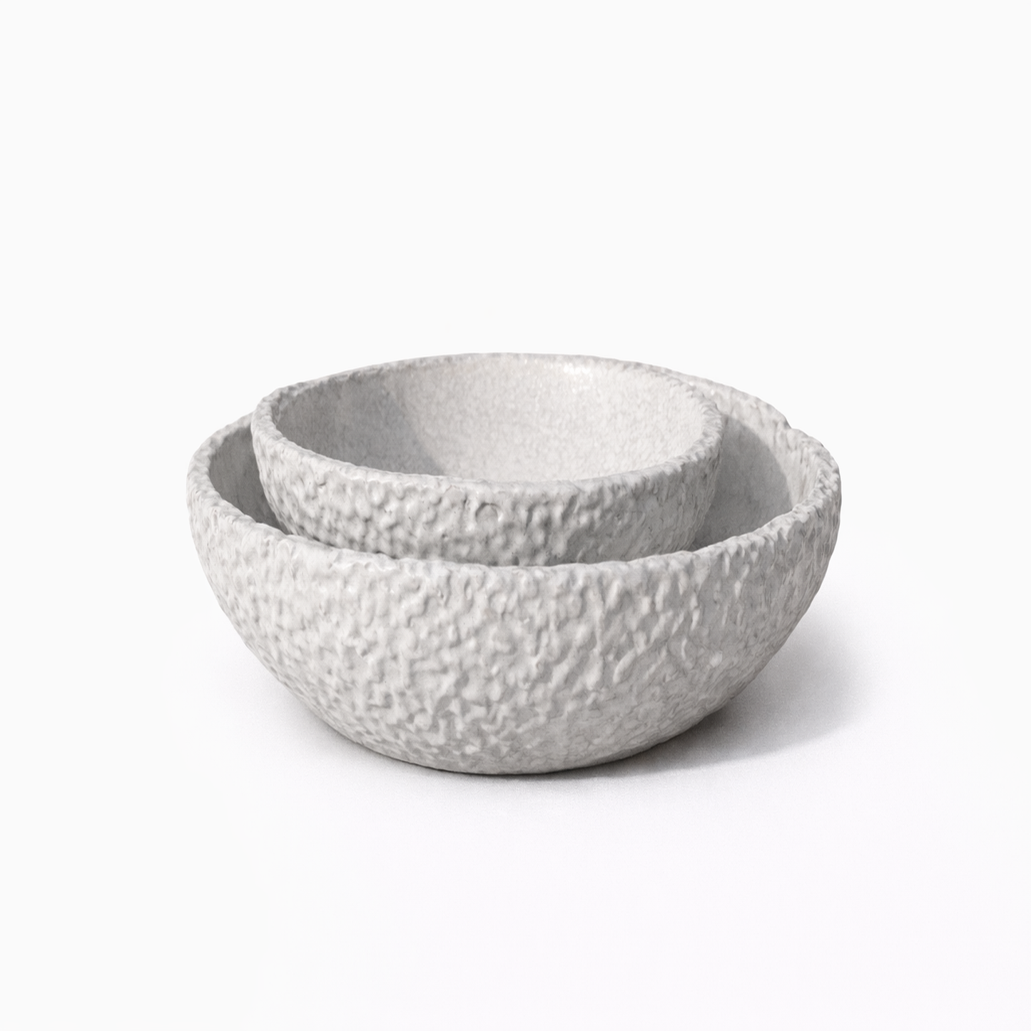 White Speckled Double Bowl — Belmont & Kensing