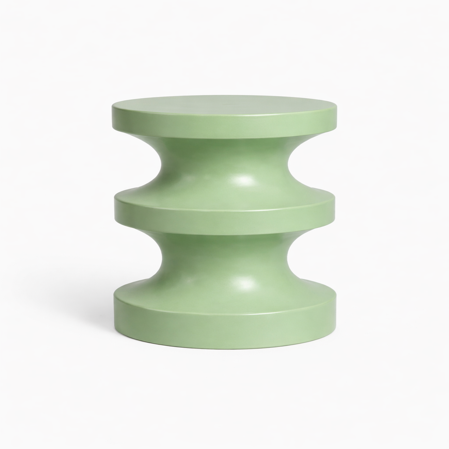 Belmont & Kensing sage green sculptural side table