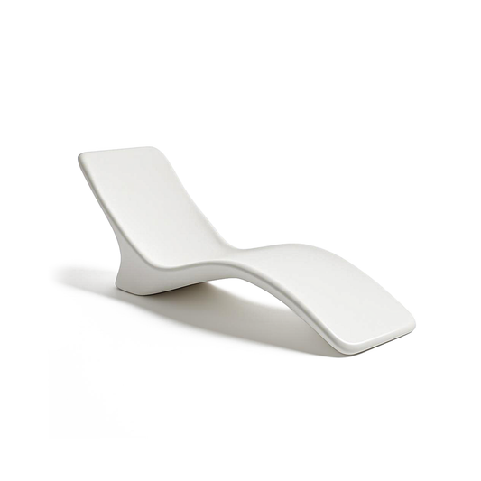 Belmont & Kensing sculptural white lounge chair