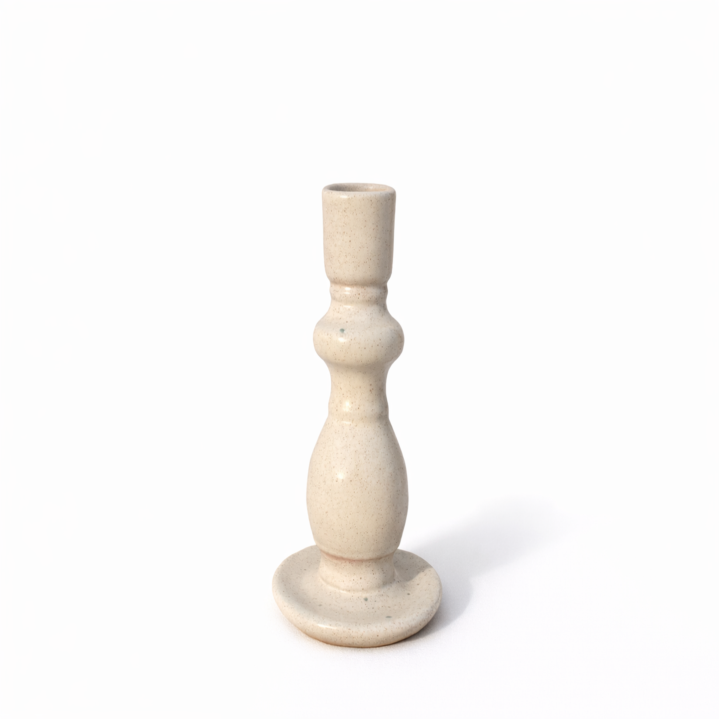 Turned Wood Candle Holder — Belmont & Kensing