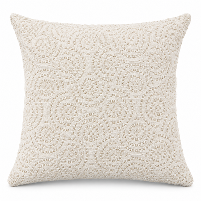 Ivory Orbit Cushion — orbit-pattern cushion in ivory | Belmont & Kensing