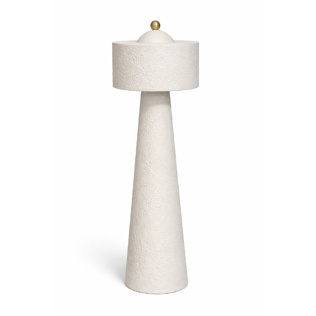 Textured Floor Lamp – White