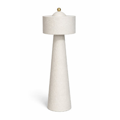 Textured Floor Lamp – White