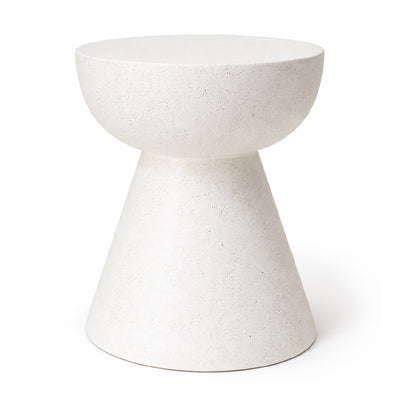 Pedestal Side Table – White