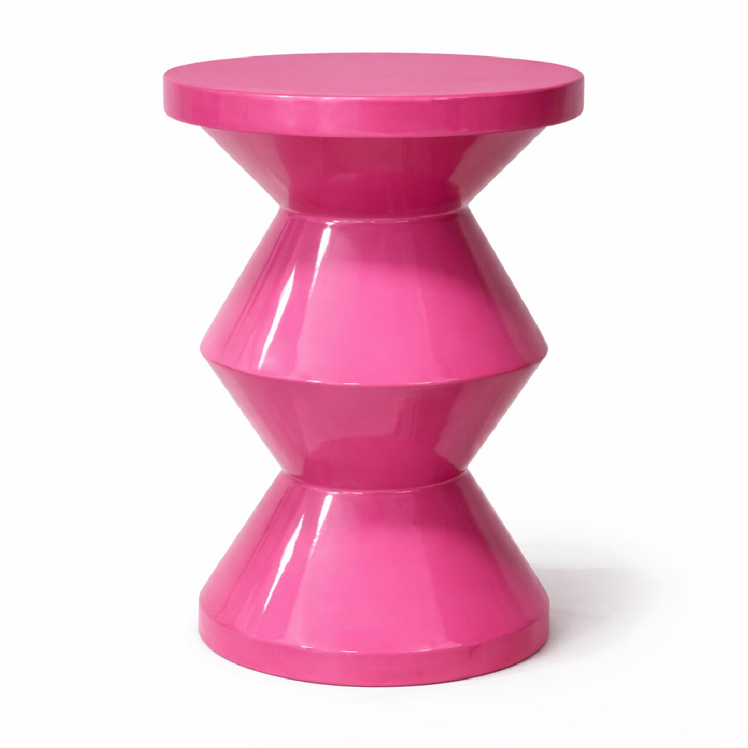 Sculptural Side Table – Pink