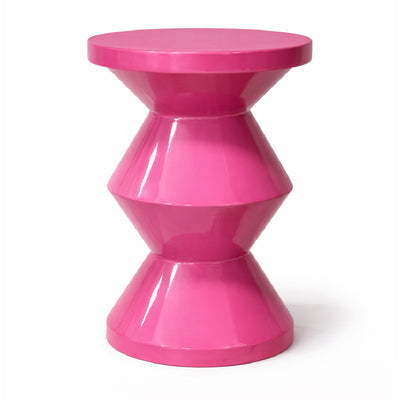 Sculptural Side Table – Pink