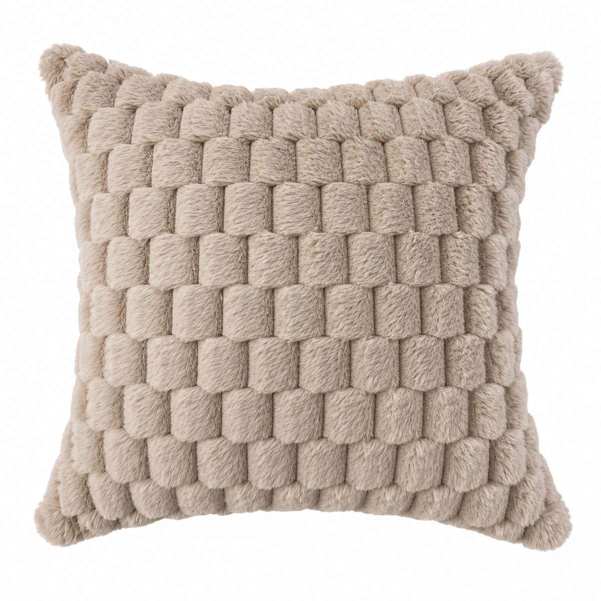 Sandstone Weave Cushion — woven-texture cushion in sandstone | Belmont & Kensing