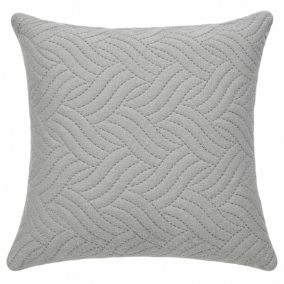 Grey Wave Cushion — wave-textured cushion in grey | Belmont & Kensing