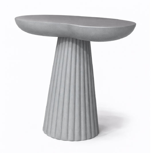 Fluted Pedestal Table – White