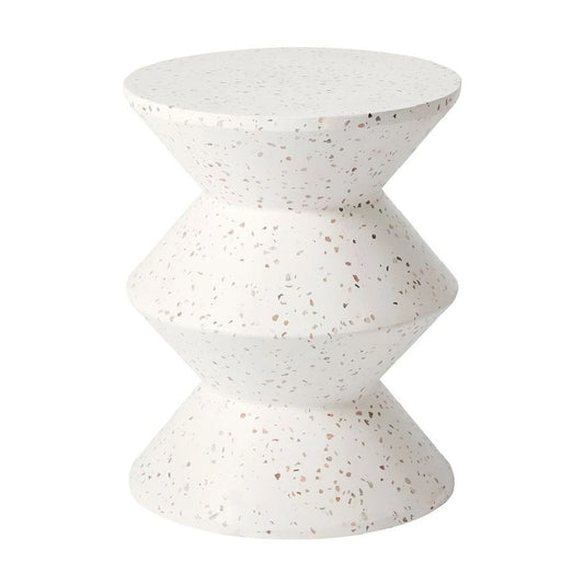 Terrazzo Pedestal Table – Speckled White