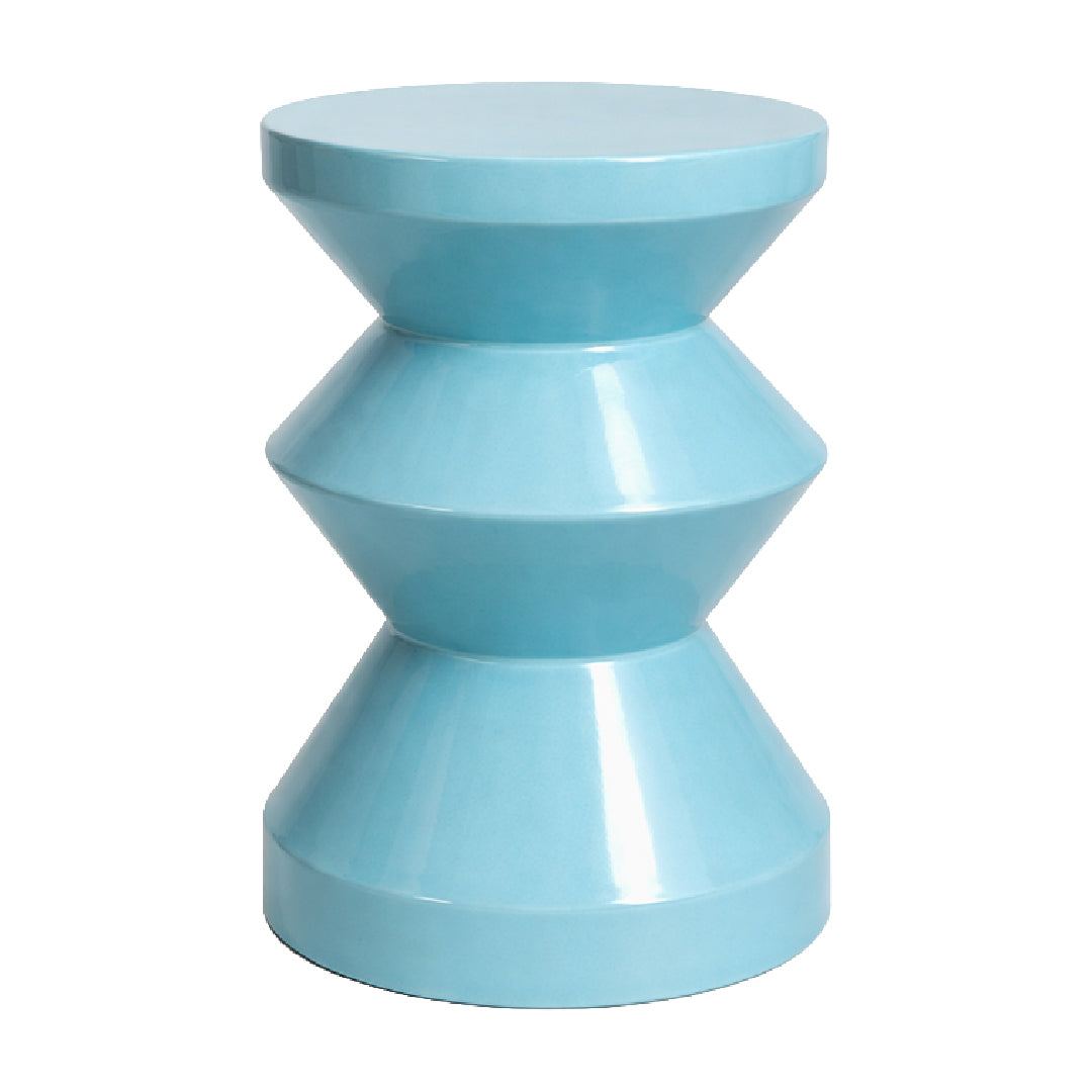 Sculptural Side Table – Blue