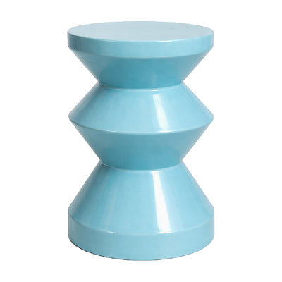 Sculptural Side Table – Blue