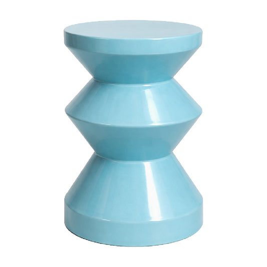 Sculptural Side Table – Blue