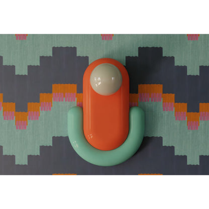 Arch Wall Light — arched wall light in coral and mint, alternate view | Belmont & Kensing
