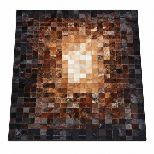 Ember Patchwork Rug — ember patchwork rug in bronze | Belmont & Kensing