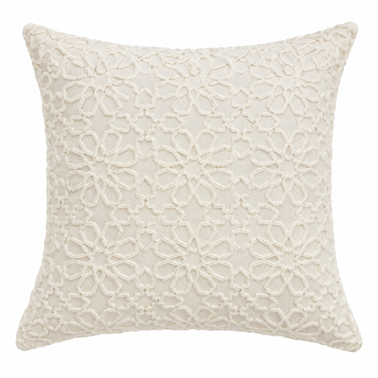 Ivory Lace Cushion — lace-detailed cushion in ivory | Belmont & Kensing