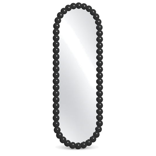 Bobbin Arch Floor Mirror — bobbin-framed arch floor mirror, alternate view | Belmont & Kensing