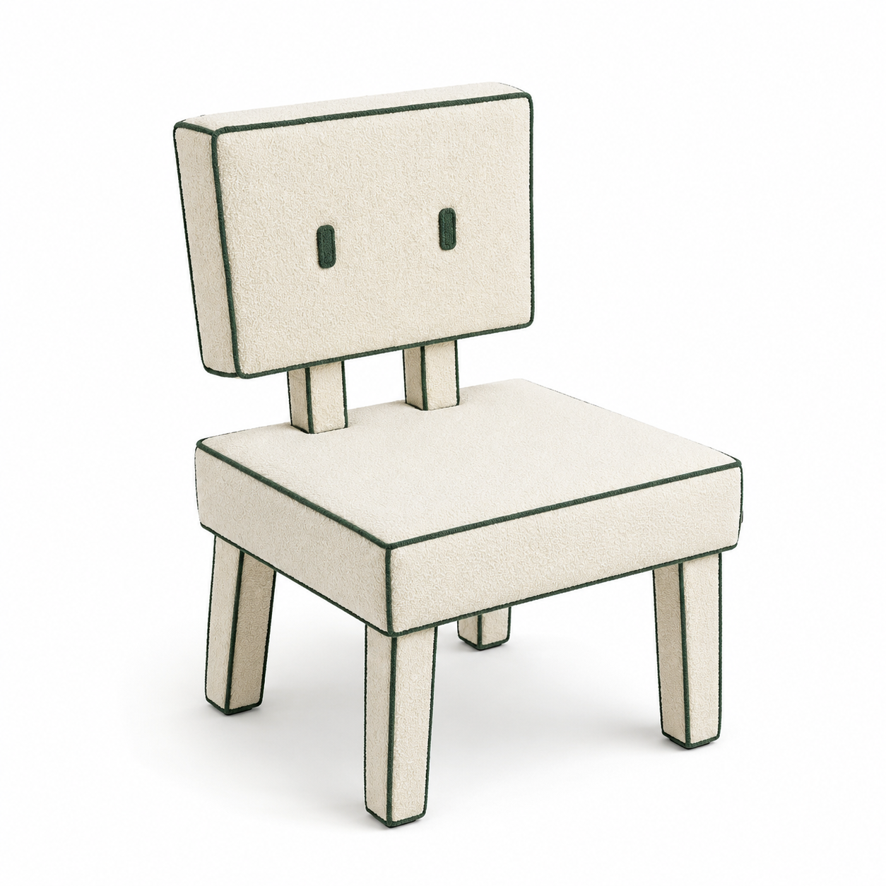 Panna Piped Chair – Cream
