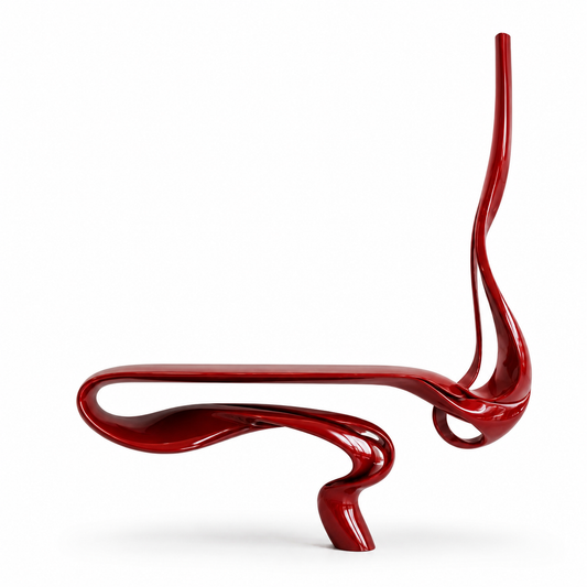 Serpentina Sculptural Console Table