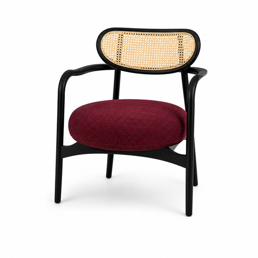 Vienna Cane-Back Armchair – Wine