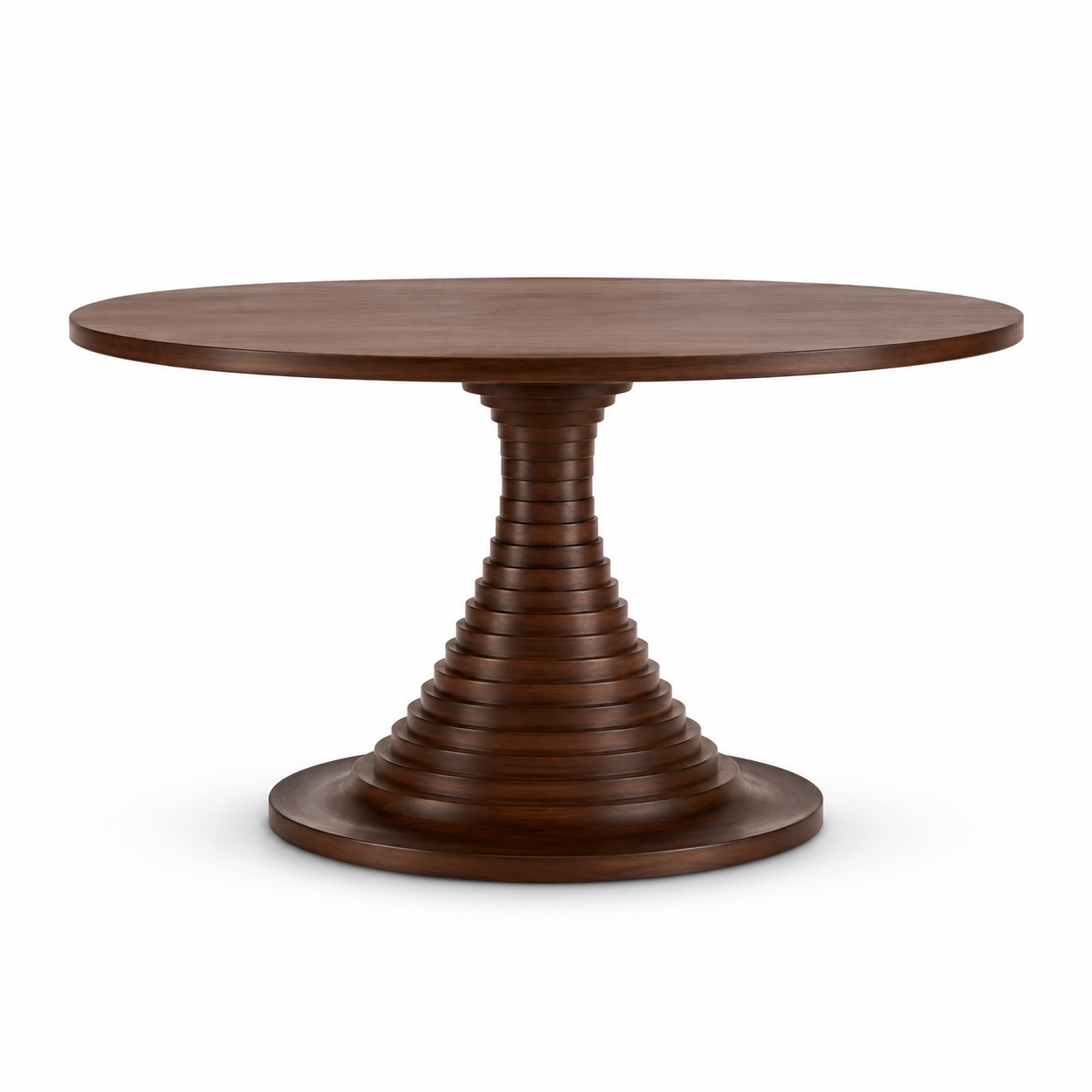Anello Ribbed Pedestal Dining Table
