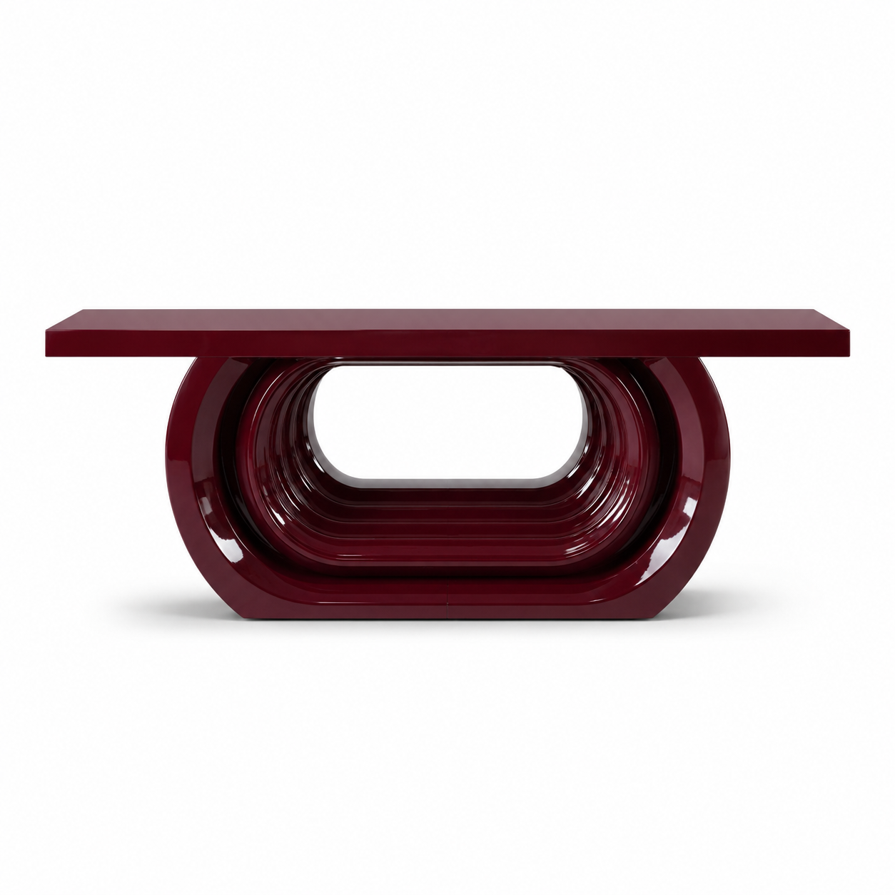 Bordeaux Ringed Console Table