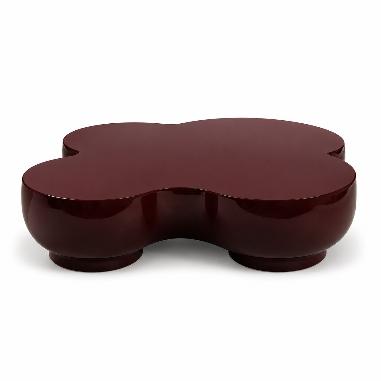 Trifoglio Clover Coffee Table – Burgundy