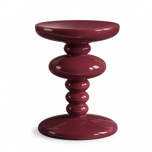 Bordeaux Beaded Pedestal Side Table