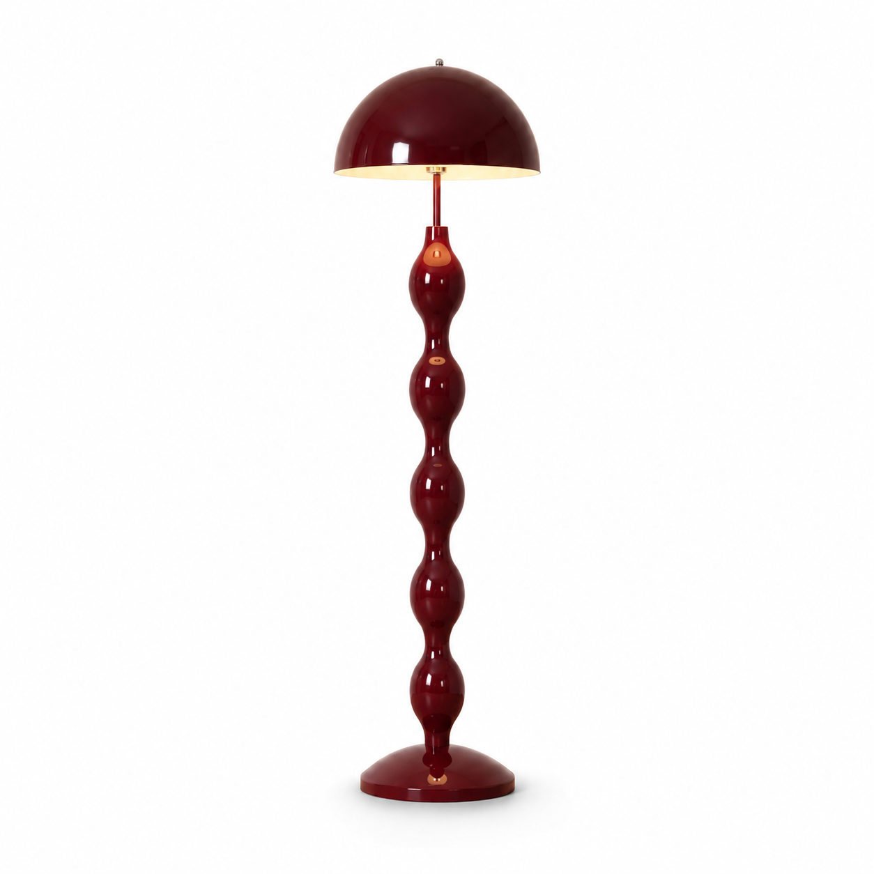 Colonna Scalloped Floor Lamp – Burgundy