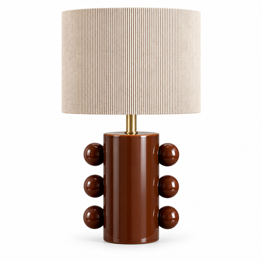 Bobbin Table Lamp — table lamp in oxblood | Belmont & Kensing