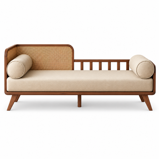Anouk Rattan Daybed — daybed in natural rattan | Belmont & Kensing
