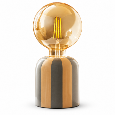 Halo Ceramic Table Lamp — ceramic table lamp in champagne | Belmont & Kensing