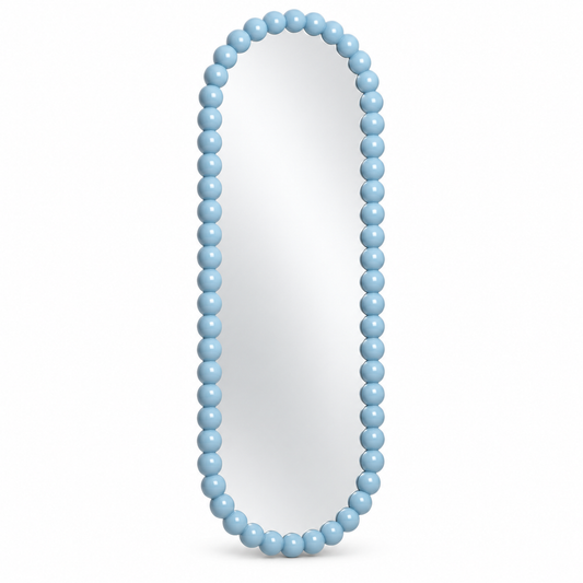 Bobbin Arch Floor Mirror — floor mirror in red | Belmont & Kensing