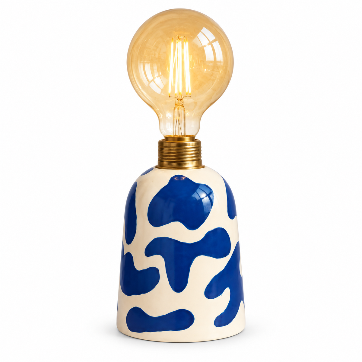 Rivi Ceramic Table Lamp — table lamp in cobalt ceramic | Belmont & Kensing
