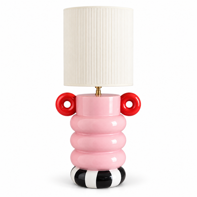 Totem Ceramic Table Lamp — table lamp in blush ceramic | Belmont & Kensing