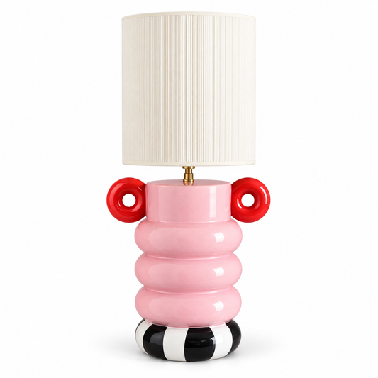 Totem Ceramic Table Lamp — table lamp in blush ceramic | Belmont & Kensing