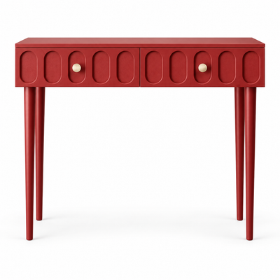 Bobbin Console Table — console table in oxblood | Belmont & Kensing
