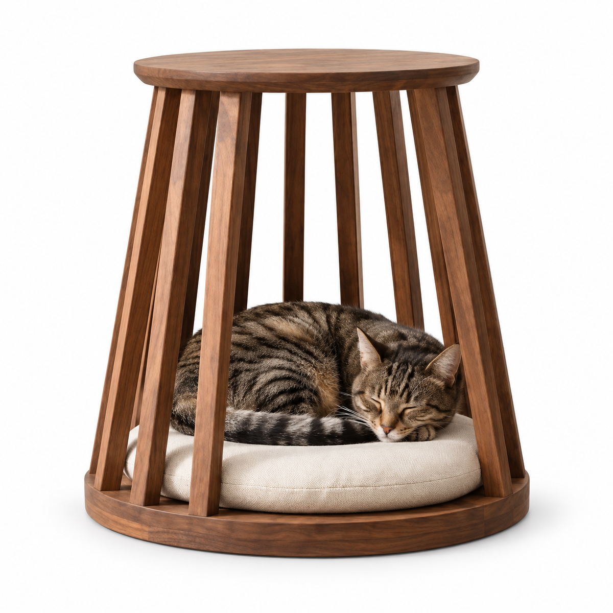 Slat Pet Den Side Table — pet den side table in oak | Belmont & Kensing