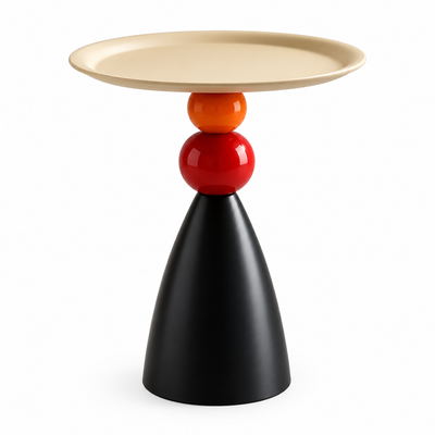 Pebble Side Table — side table in black and cream | Belmont & Kensing