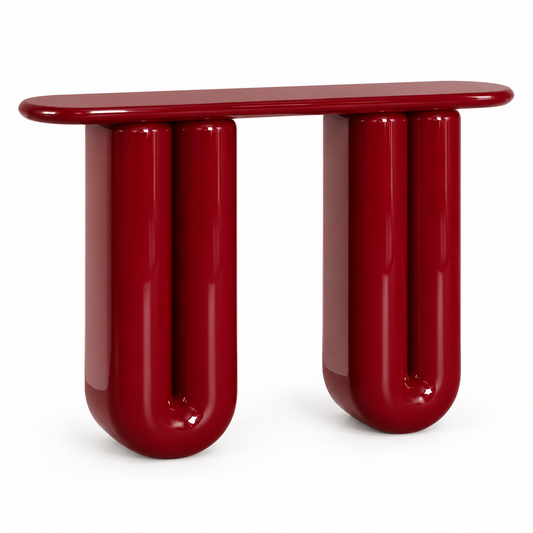 Tube Console Table — console table in oxblood | Belmont & Kensing