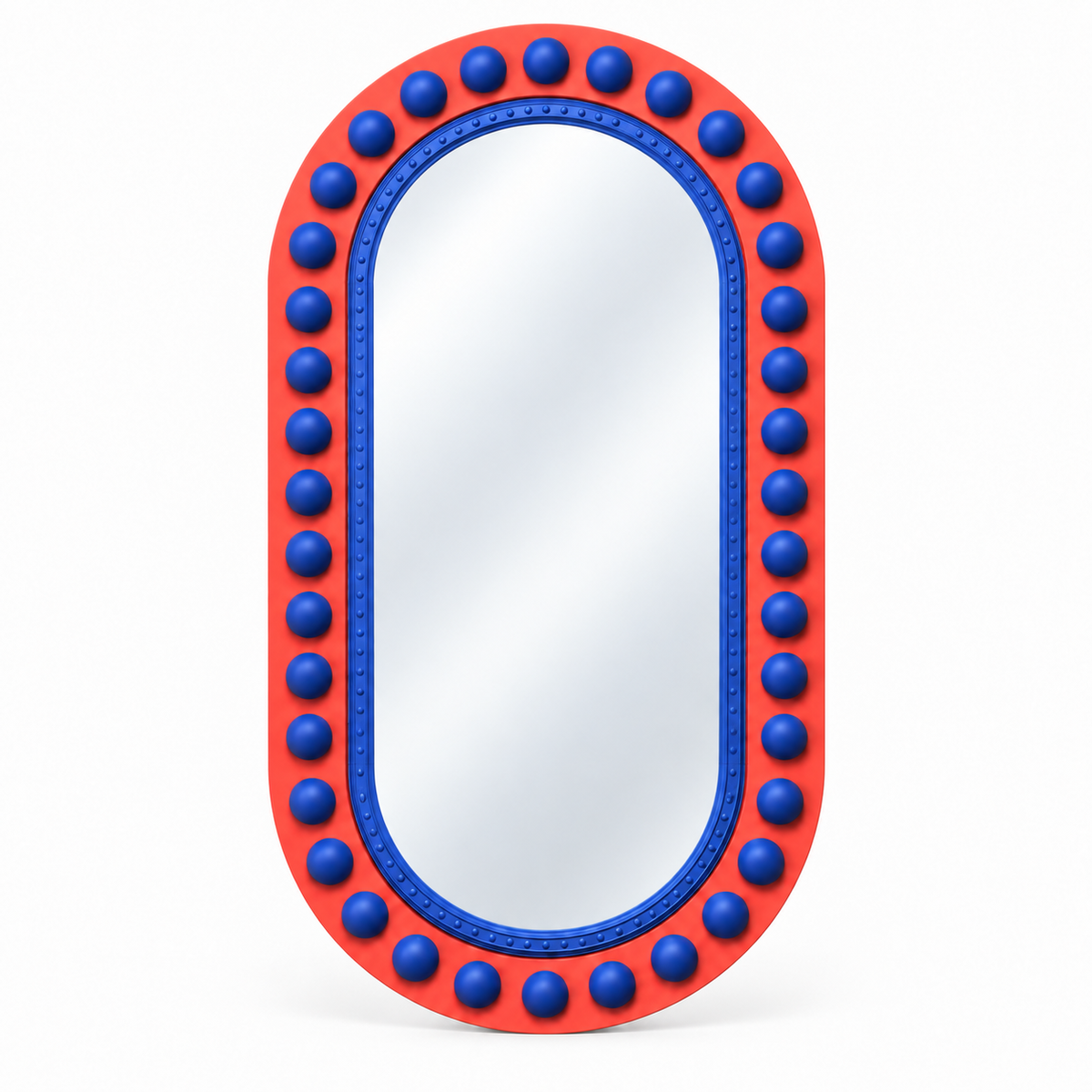 Bobble Floor Mirror — floor mirror in cobalt | Belmont & Kensing