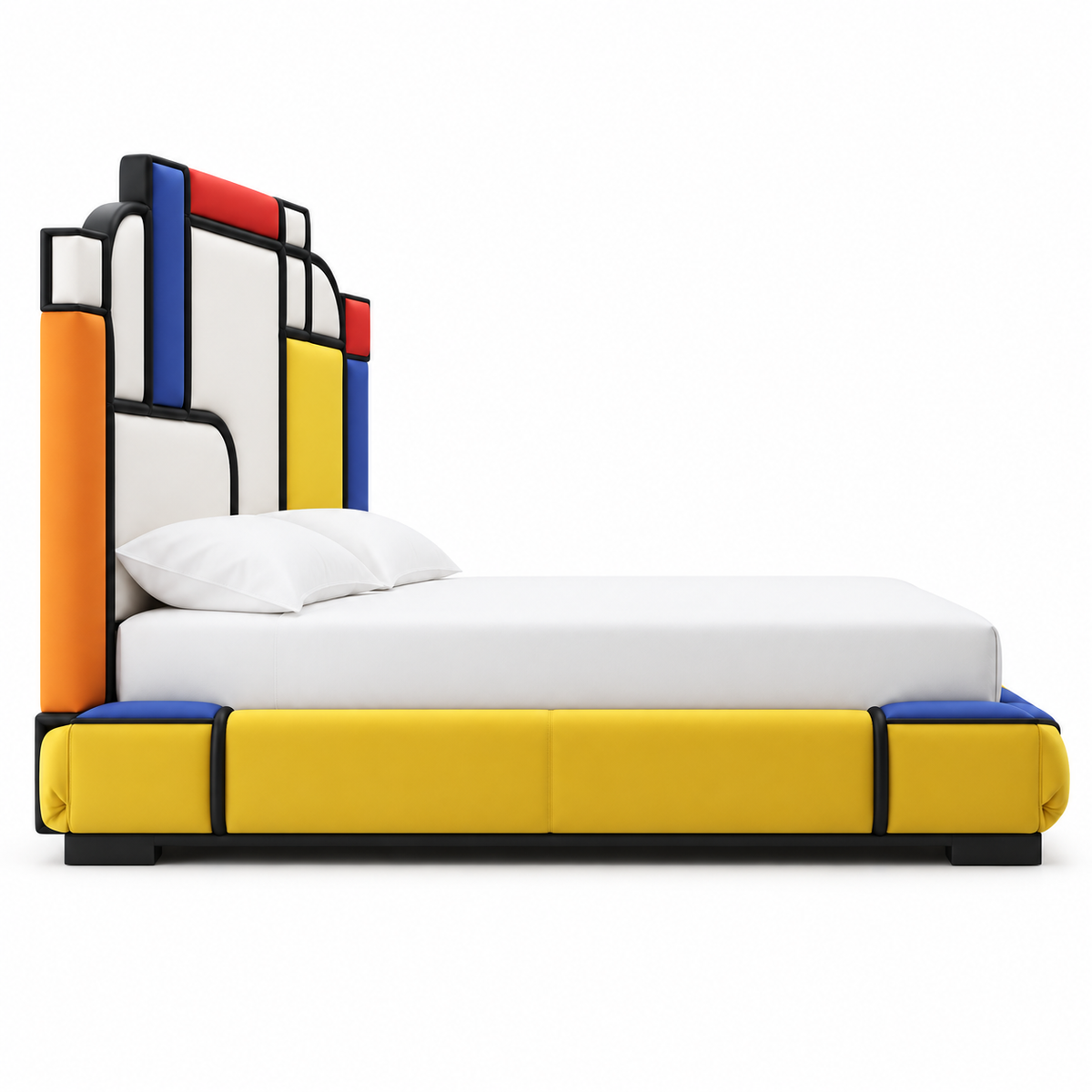Mondrian Colour-Block Bed — bed | Belmont & Kensing